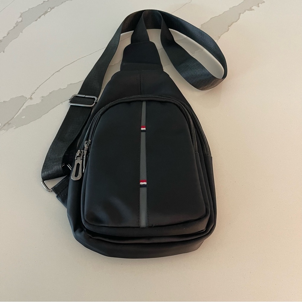 Stylish Black West End Men's Sling Bag
